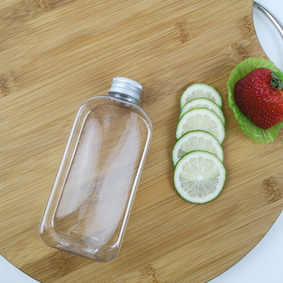 Bottiglie di acqua piane di PLA 300ml con i cappucci Juice Milk Plastic Smoothie Bottles