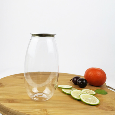 Sali da bagno di plastica della copertura di Olive Shape With Easy Pull delle bottiglie di acqua da 0,5 litri