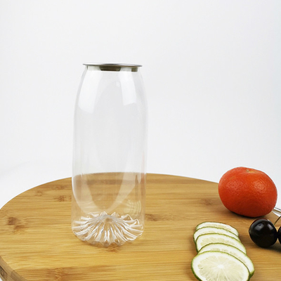 Contenitore di plastica trasparente da 1000 ml con coperchio facile da tirare, per conservare succhi e bevande