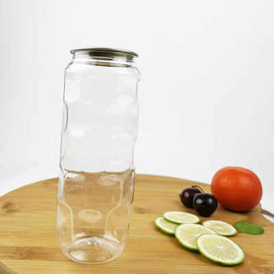 Barattoli di plastica del contenitore di alimento 0.5L del latte del tè con la copertura facile di tirata
