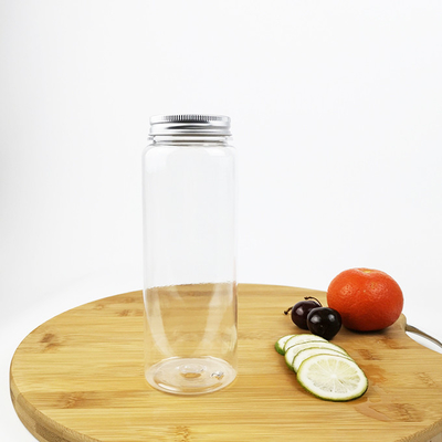 Bevanda cilindrica di plastica dei cappucci 500ml dei barattoli del contenitore di alimento con i coperchi