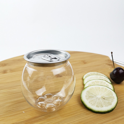 bottiglie di acqua di PLA 0.21L con la copertura facile di alluminio Juice Smoothies Tea di tirata