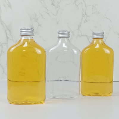 il coperchio a vite 350ml stona il chiaro ANIMALE DOMESTICO Juice Bottles With Caps di plastica