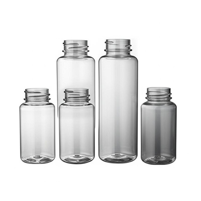 Bottiglie in plastica per alimenti con finitura collo 18/20 per conservare i prodotti in modo sicuro